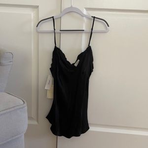 Aritzia silk top never worn tags attached